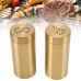 rovilox Gold Stainless Steel Salt and Pepper Shaker Set - Sleek and Elegant Design, Perfect for Modern Dining Tables or Gift Sets